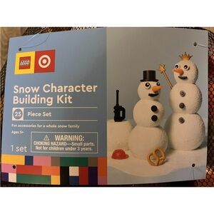 Lego snowman outdoor building kit.  New.  For outdoor snowman building.